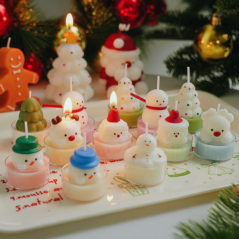 Lighting Tree Decor - Christmas Tree Tea Candle Snowman Santa