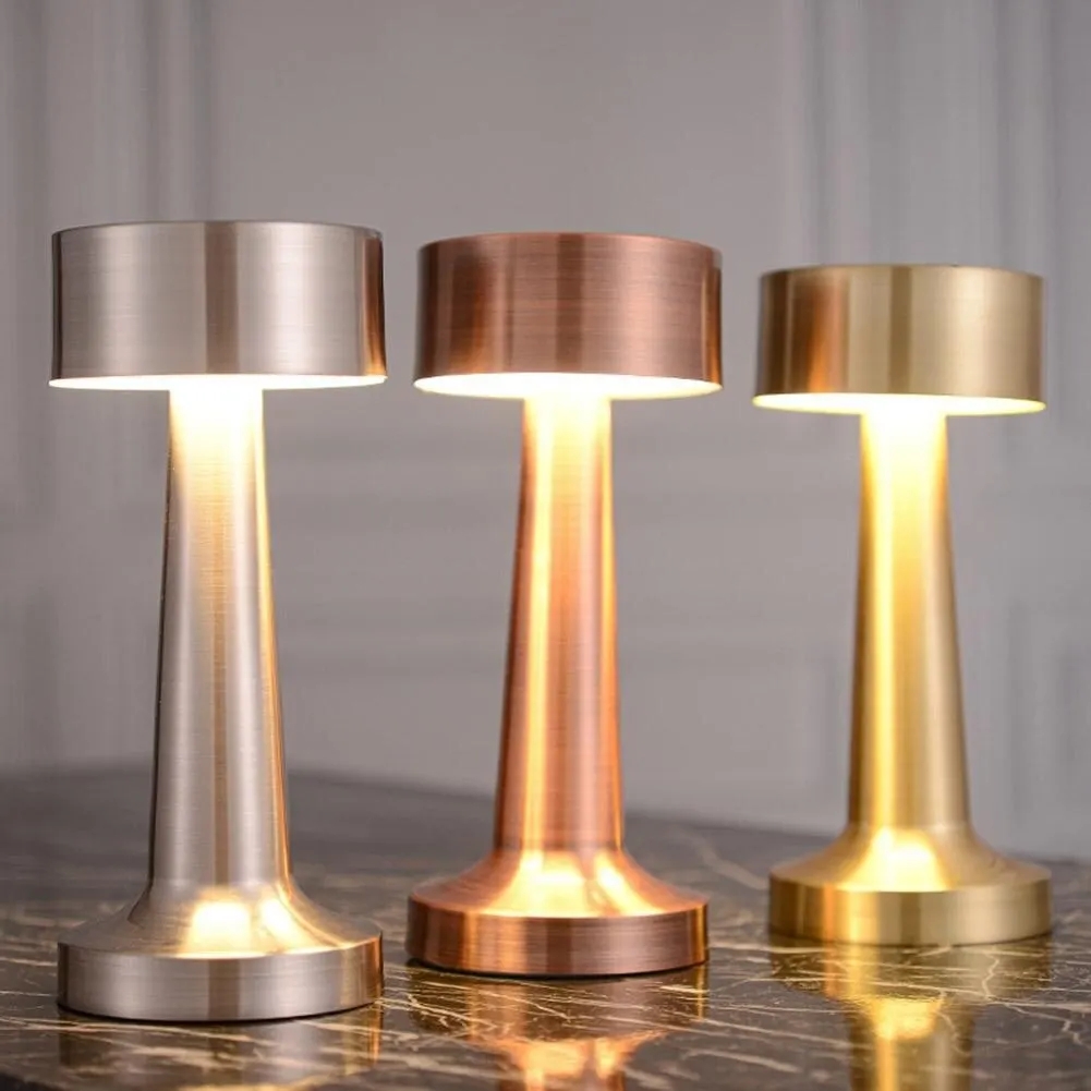 Vintage Lighting Decor - Kazeach Vintage Dumbbell Table Lamp, Touch