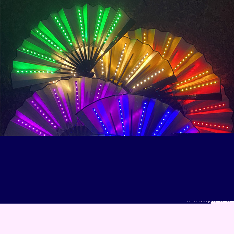 Decor Lighting Fans - Folding Hand Fan With Led Light