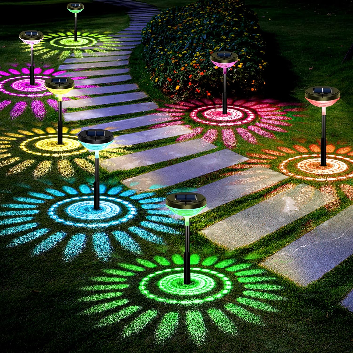 Decor Lighting Pack - 6 Pack Solar Pathway Lights with