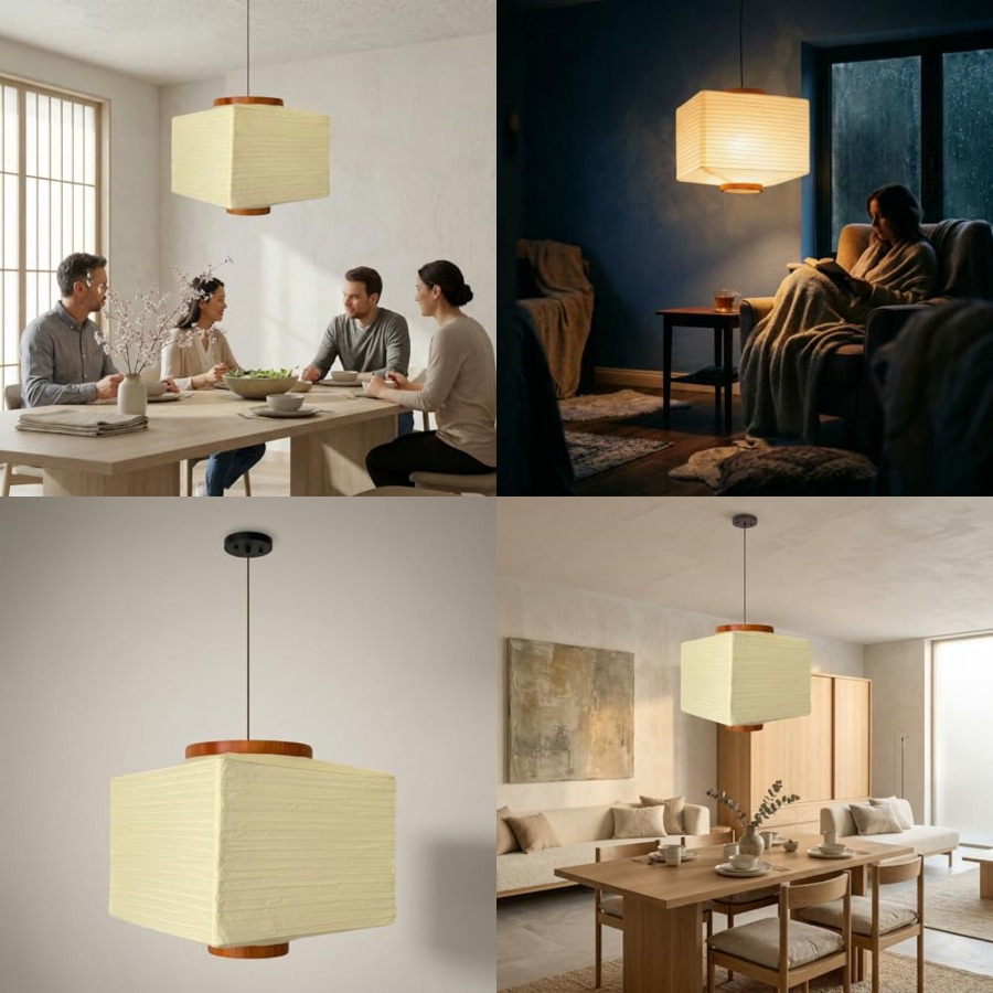 Pendant Light Shade - Paper Lantern Lamp Japanese Style Pendant