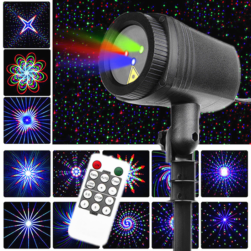 Lighting Effect Home Decor - 20 Patterns Courtyard Projection Lights RGB