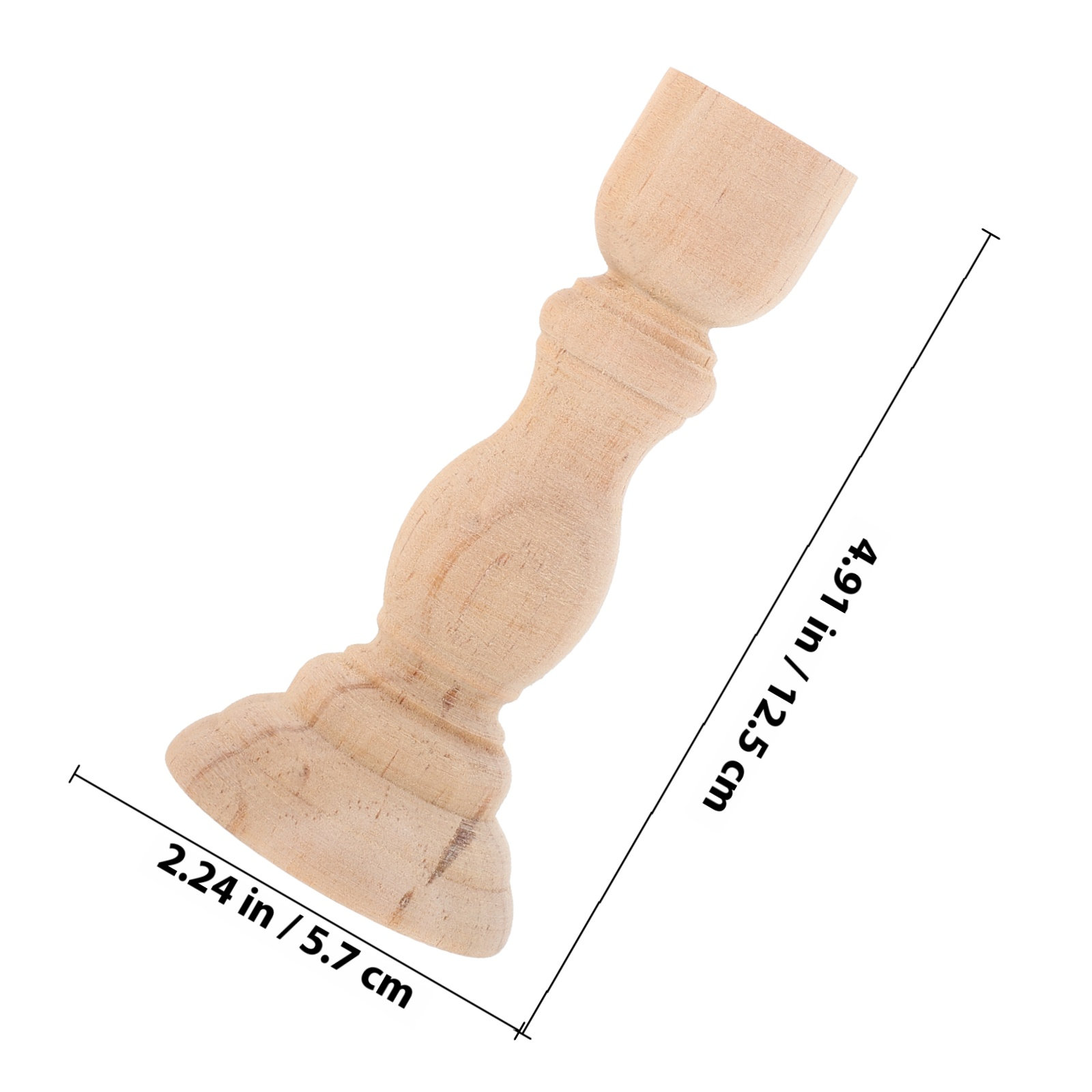 2Pcs Wood Pillar Stand Rustic  - огляд і ціна Vintage Lighting Decor