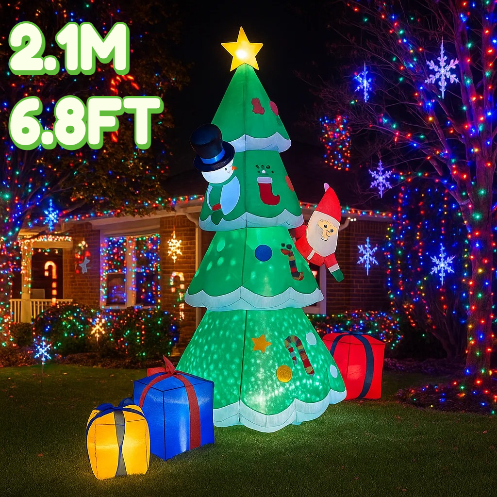 2.1M/6.8FT Christmas Tree Snow - огляд і ціна Lighting Tree Decor