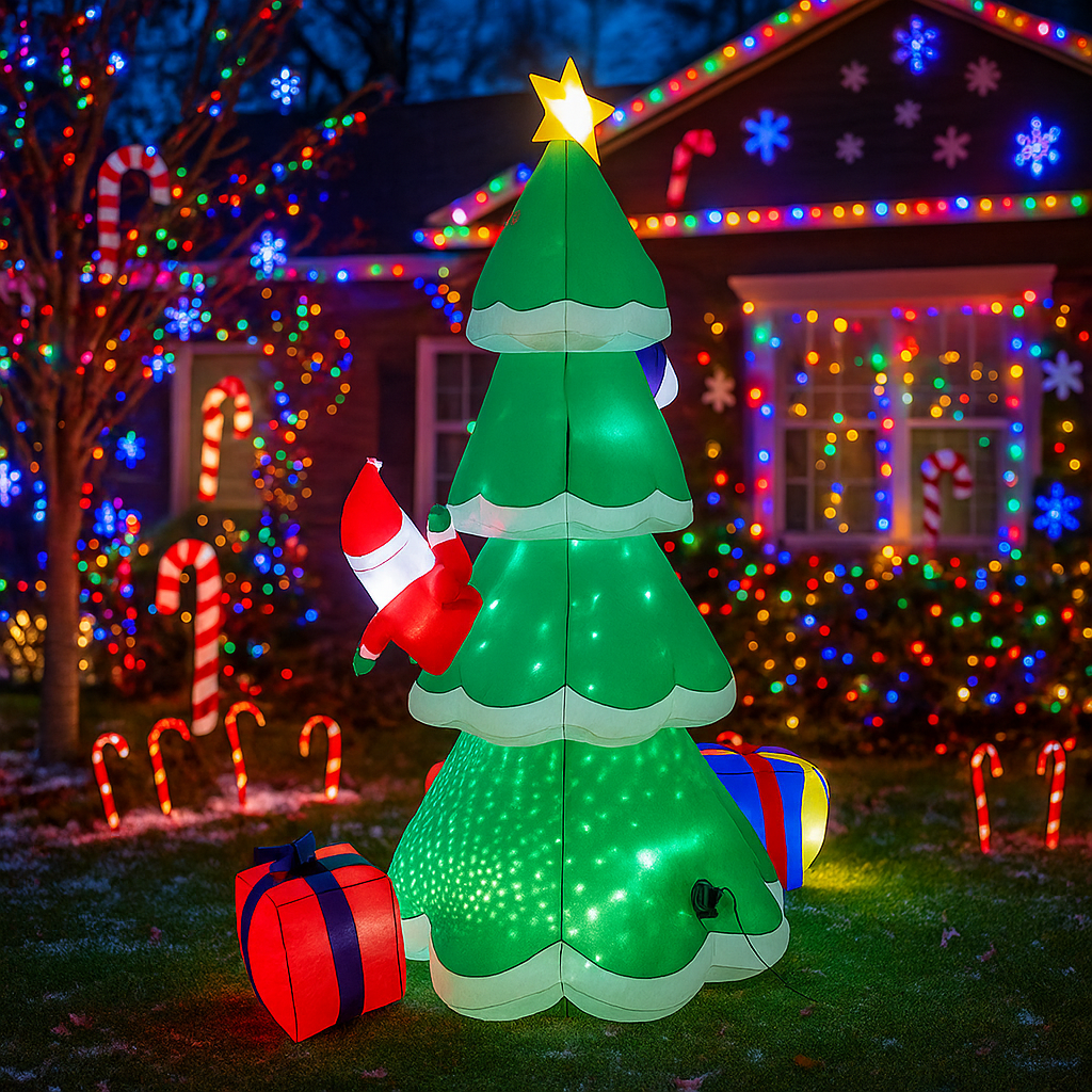 2.1M/6.8FT Christmas Tree Snow - огляд і ціна Lighting Tree Decor