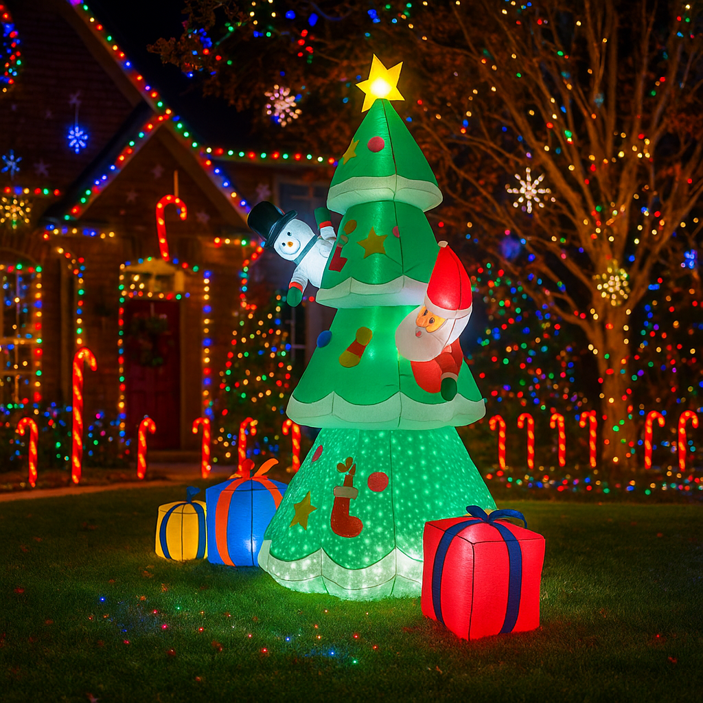 2.1M/6.8FT Christmas Tree Snow - огляд і ціна Lighting Tree Decor