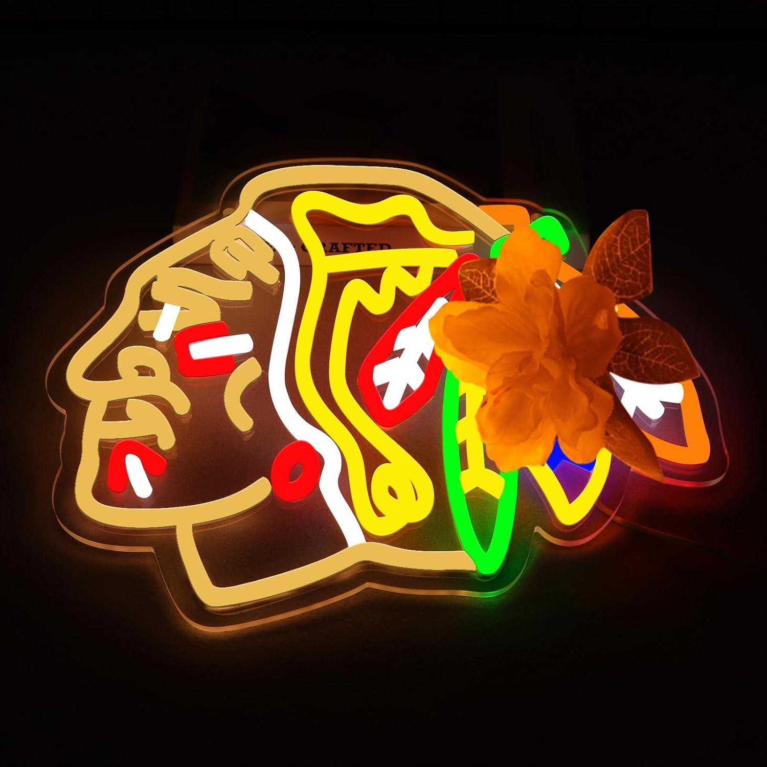 Ice Hockey Neon Signs USB Dimm - огляд і ціна Decor Lighting Fans