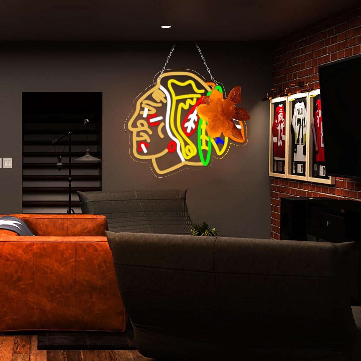 Ice Hockey Neon Signs USB Dimm - огляд і ціна Decor Lighting Fans