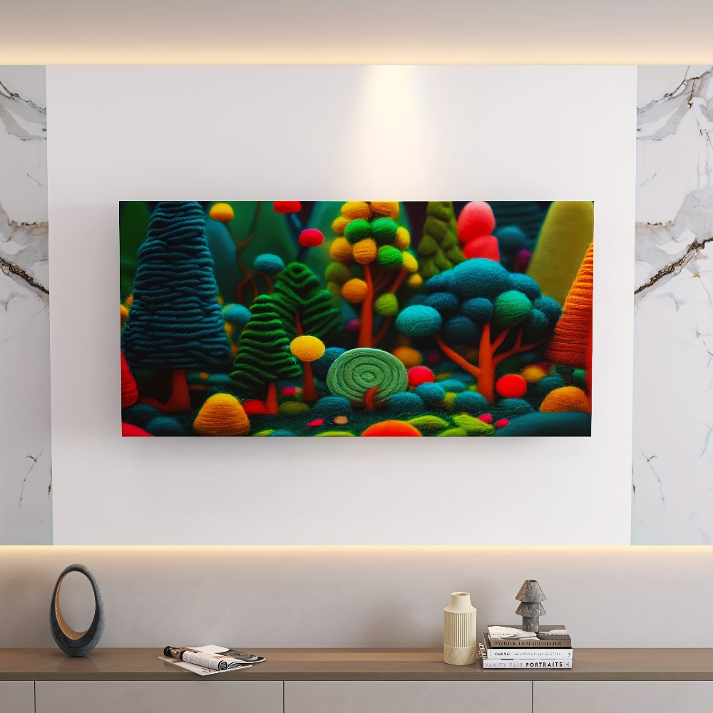 An abstract green tree canvas  - огляд і ціна Lighting Tree Decor