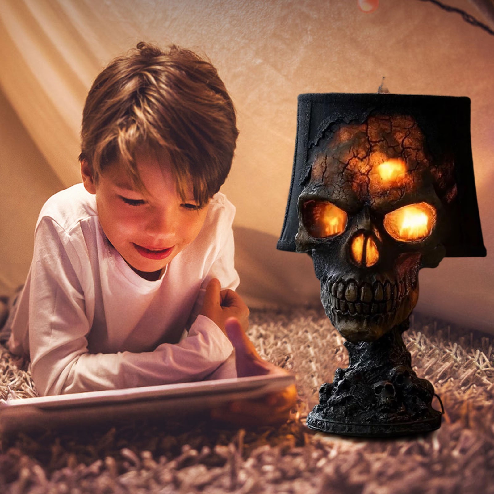 Halloween Theme Home Skull Lam - огляд і ціна Lighting Home Decor Products
