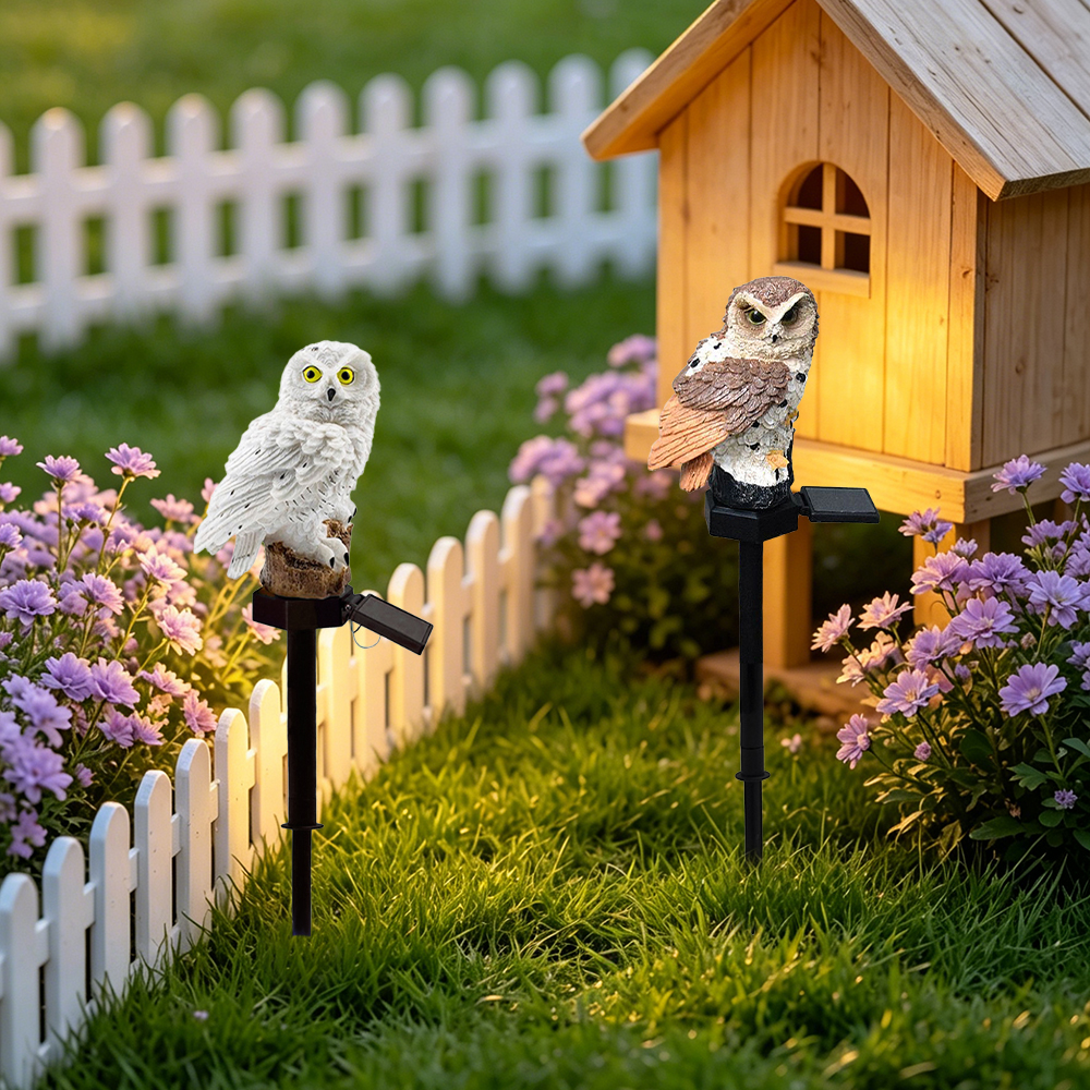 Owl Solar Light, Resin Owl Gro - огляд і ціна Lighting Decor Outdoor
