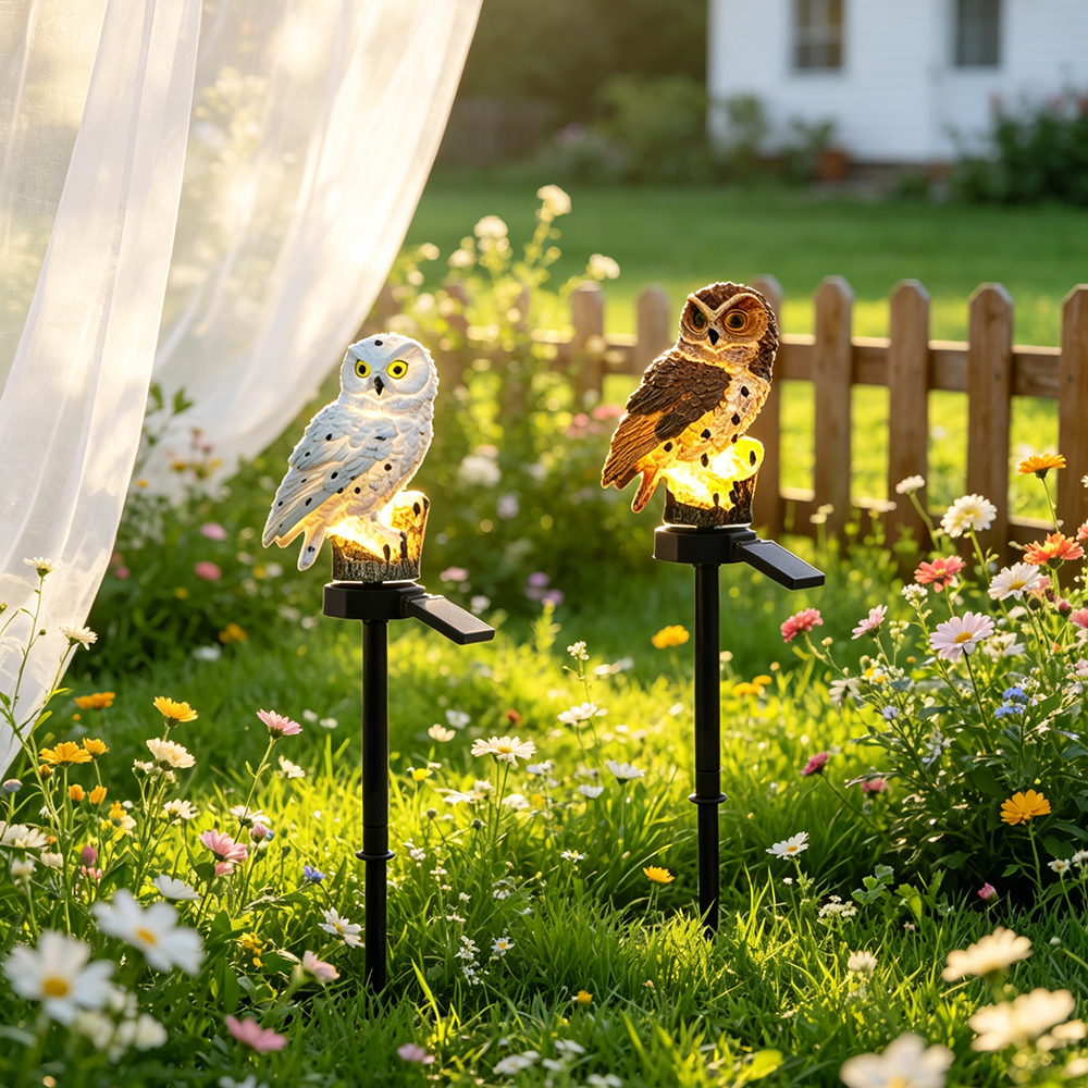 Owl Solar Light, Resin Owl Gro - огляд і ціна Lighting Decor Outdoor