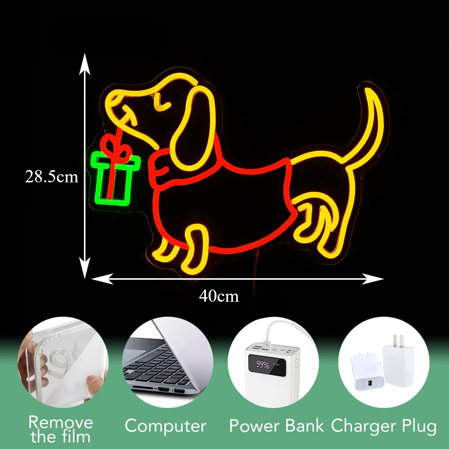 USB Dimmable Dachshund Neon Si - огляд і ціна Bedroom Lighting Decor Ideas