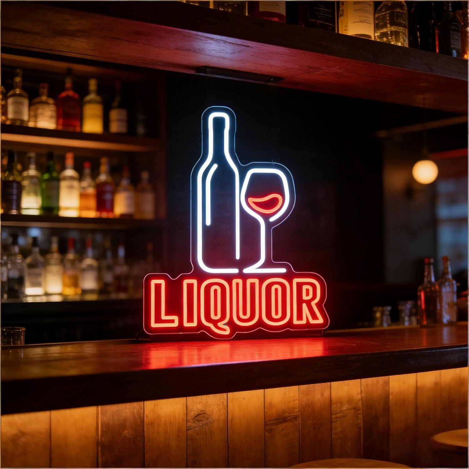 Liquor Neon Sign USB Dimmable  - огляд і ціна Wall Decor Lighting