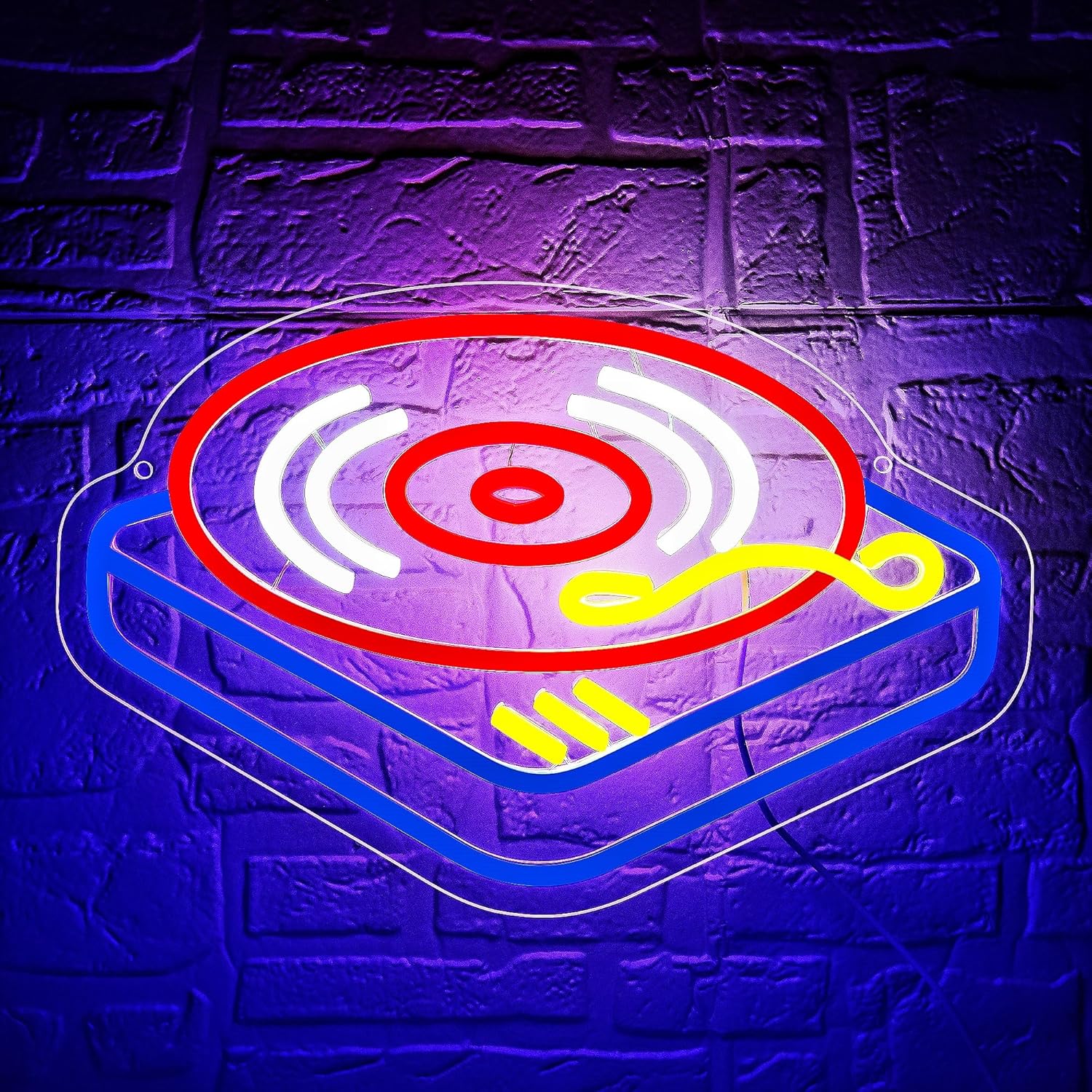 Record Player Neon Sign Guita  - огляд і ціна Wall Decor Lighting