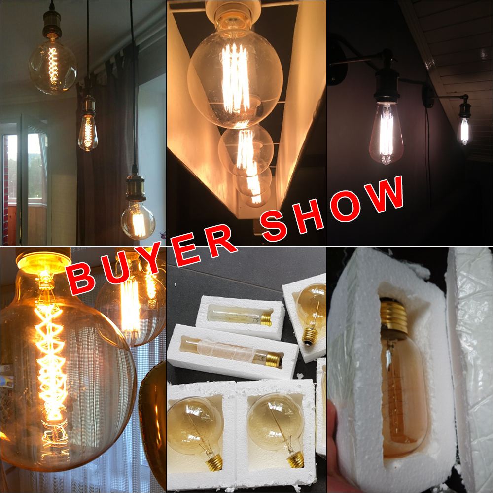 E27 Retro Edison Bulb 220V 40W - огляд і ціна Vintage Lighting Decor