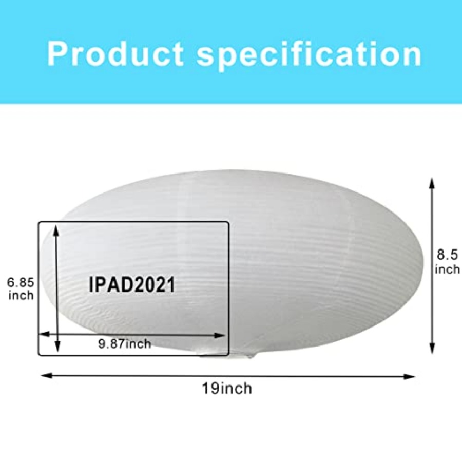 2Pcs White Oval Paper Lantern  - огляд і ціна Pendant Light Shade