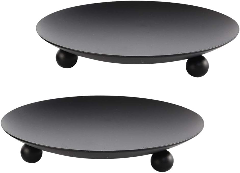 Set of 2 Black Iron Candle Pla - огляд і ціна Lighting Home Decor Products