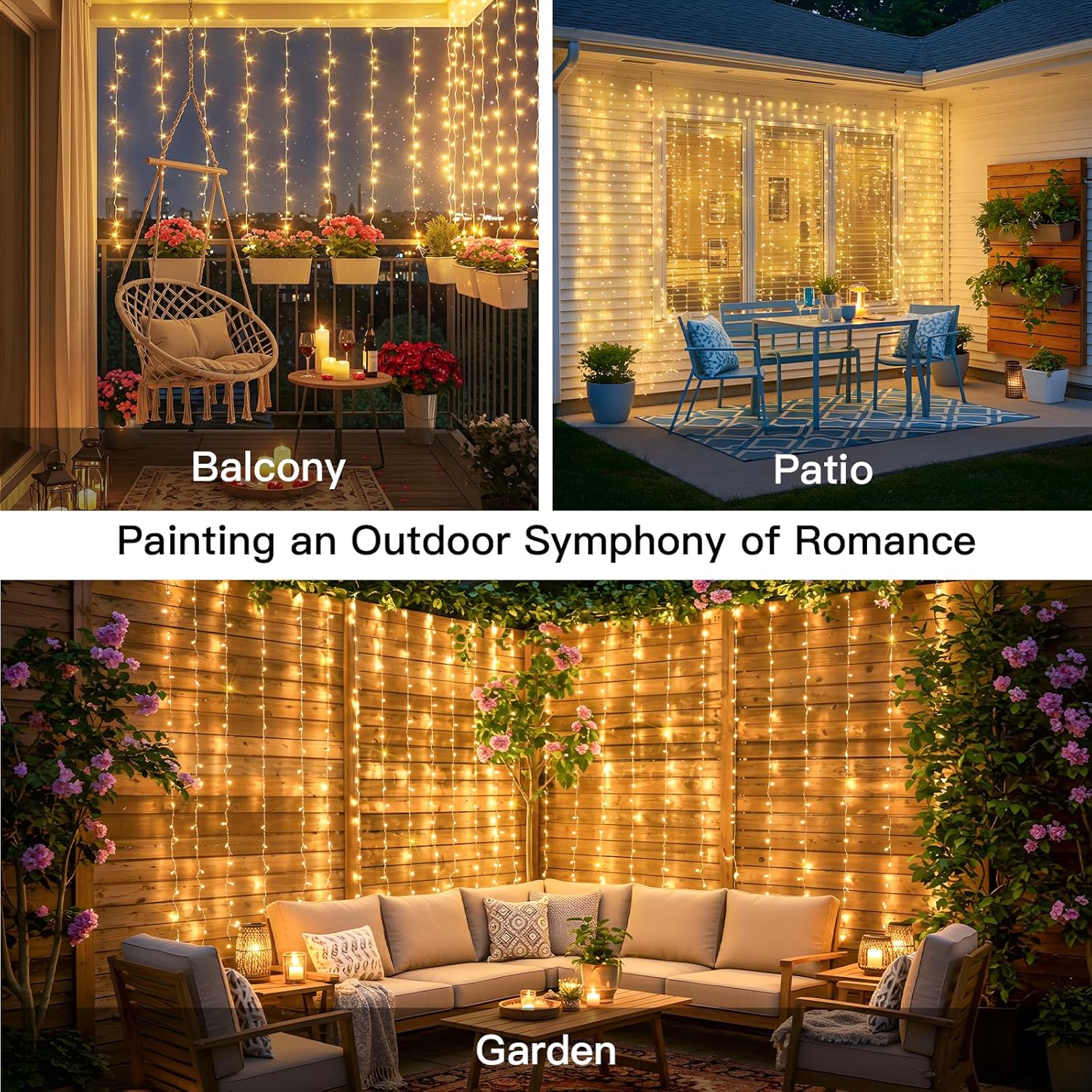 Curtain Lights For Bedroom 200 - огляд і ціна Outdoor Lighting Wedding Decor