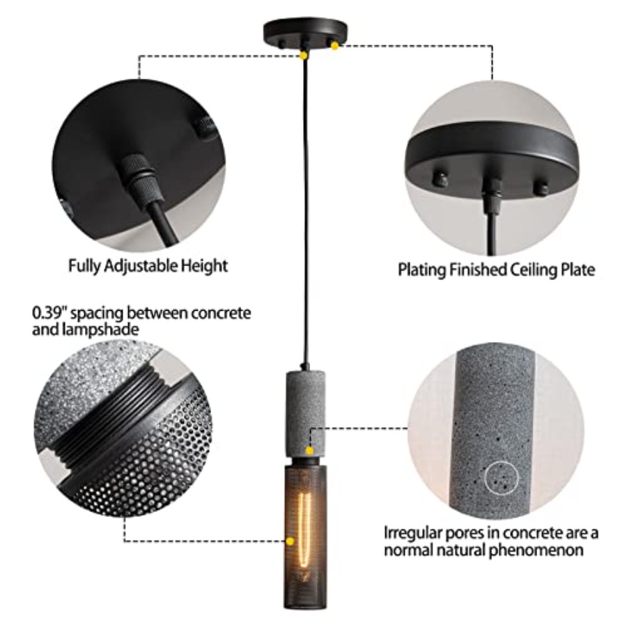 Concrete Linear Pendant Light  - огляд і ціна Pendant Light Shade