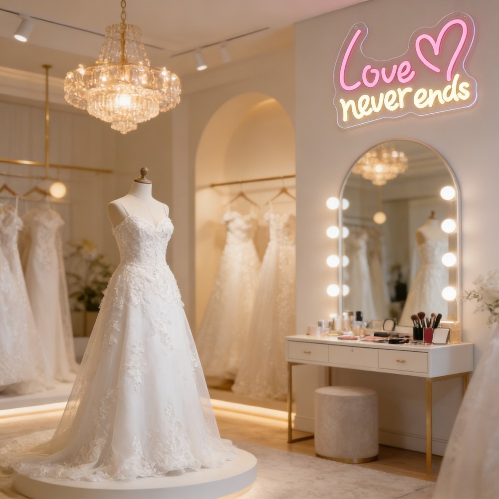 Love Never Ends LED Neon Sign  - огляд і ціна Bedroom Lighting Decor Ideas