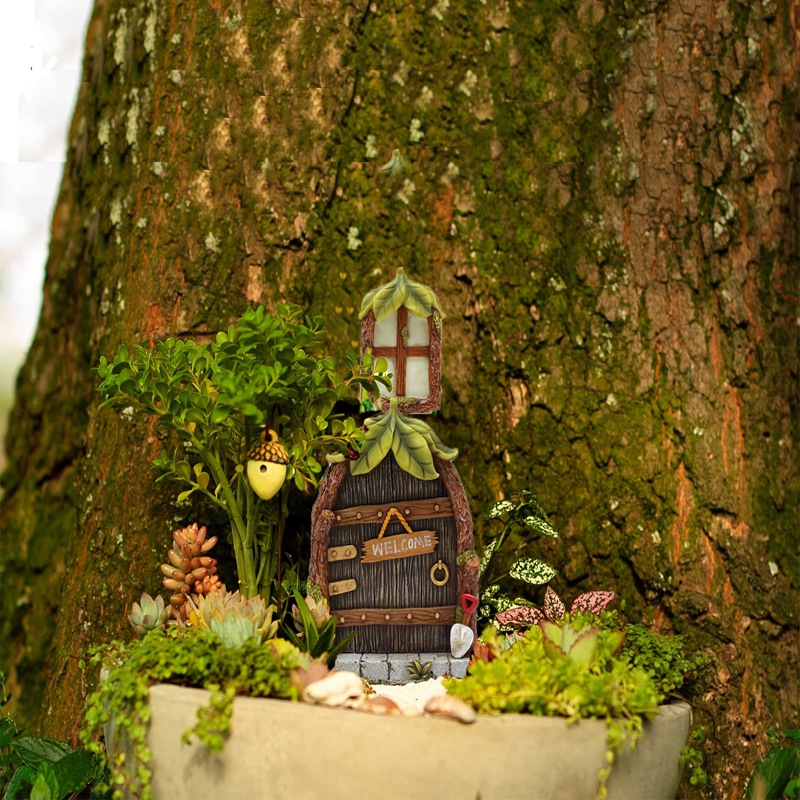 Miniature Fairy Gnome Home Win - огляд і ціна Lighting Tree Decor