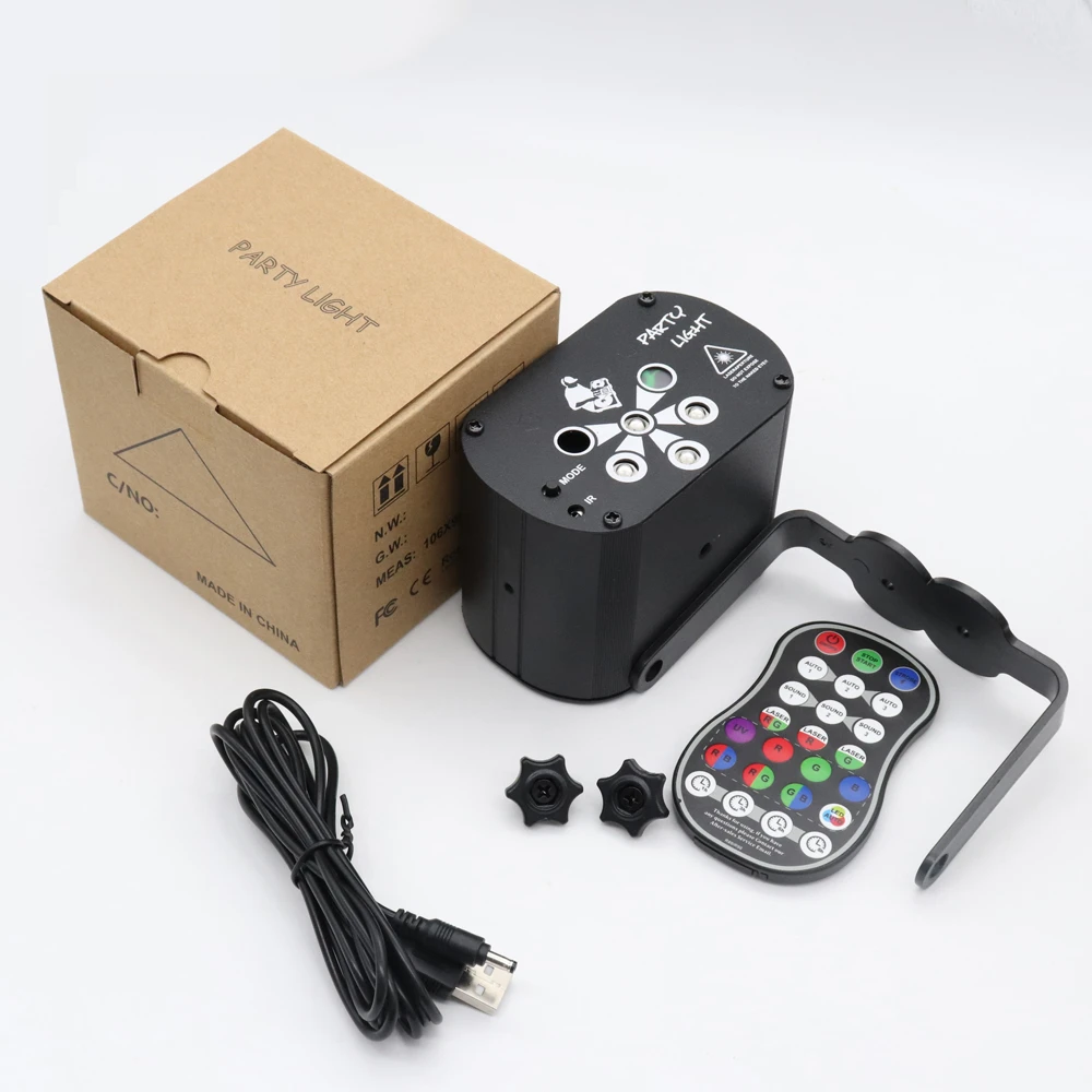 60 128 Modes Mini RGB LED Disc - огляд і ціна Lighting Effect Home Decor