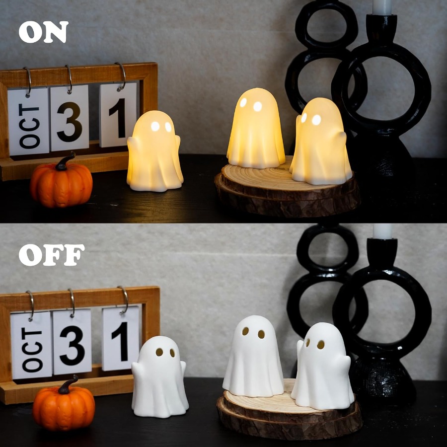 3 Pack Cute Ghost Light Up Hal - огляд і ціна Bedroom Lighting Decor Ideas