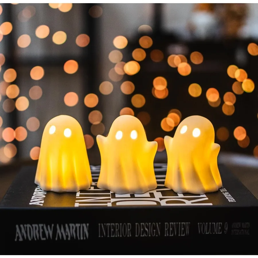3 Pack Cute Ghost Light Up Hal - огляд і ціна Bedroom Lighting Decor Ideas