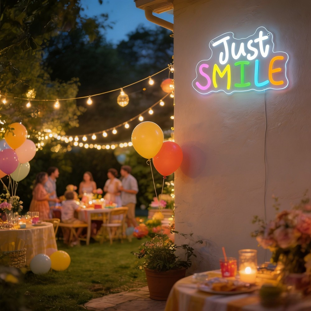 Just Smile Neon Sign USB Dimma - огляд і ціна Bedroom Lighting Decor Ideas