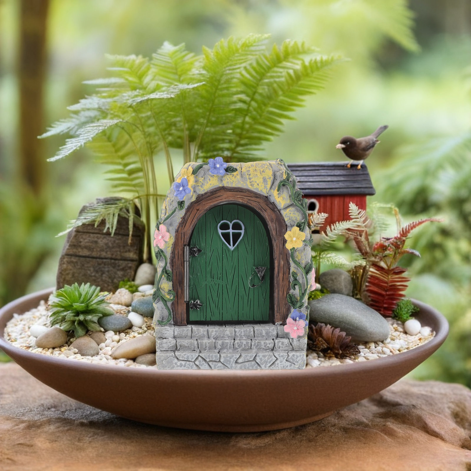 Fairy Garden Resin Door Orname - огляд і ціна Lighting Tree Decor