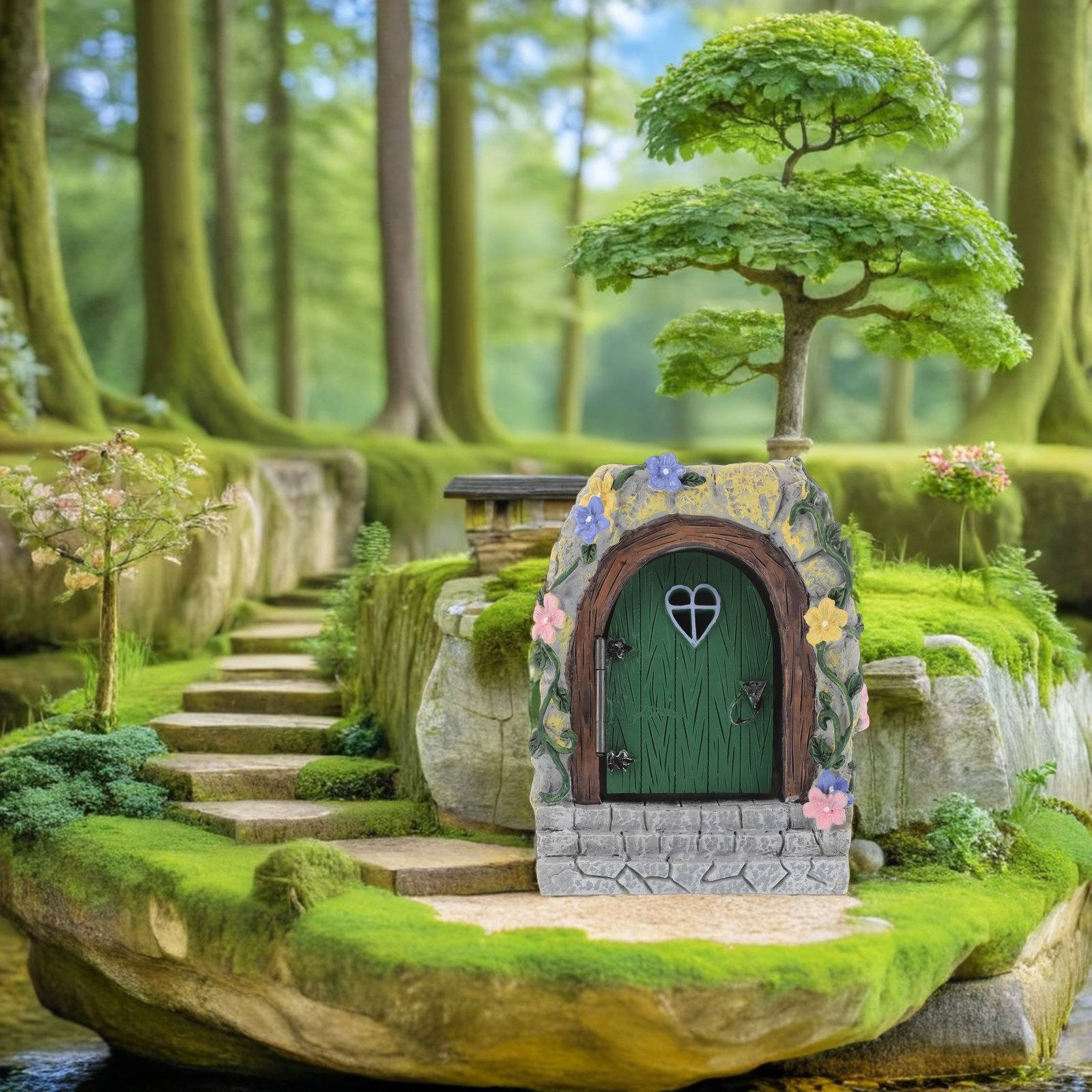 Fairy Garden Resin Door Orname - огляд і ціна Lighting Tree Decor