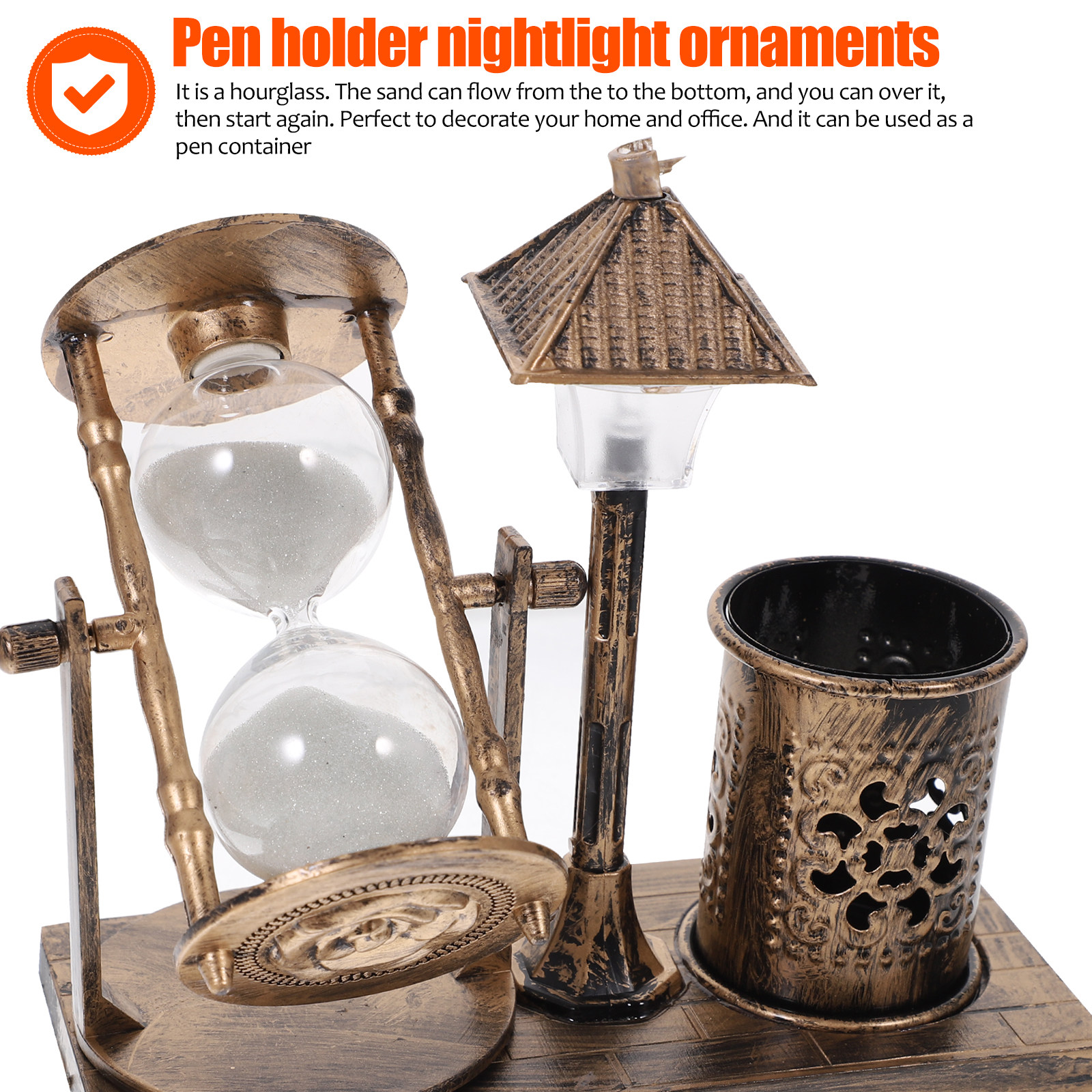 Sand Glass Hourglass Pen Holde - огляд і ціна Lighting Decoration Ideas For Home