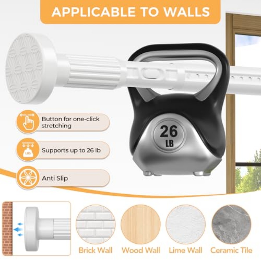 2 Pack Long Tension Curtain Ro - огляд і ціна Decor Lighting Pack