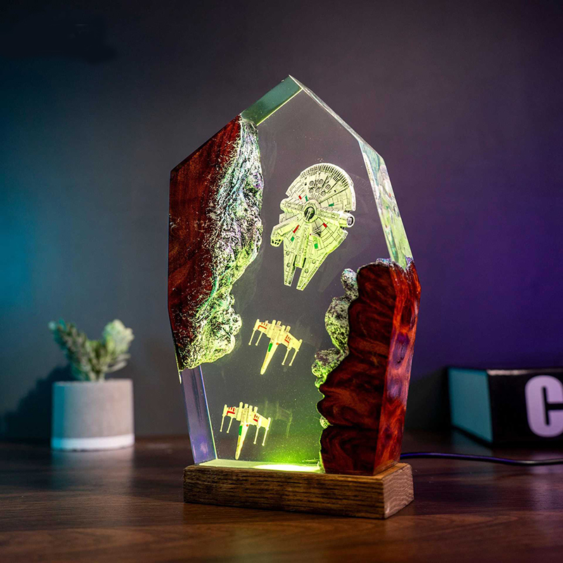 Table Resin Lamp Universe War  - огляд і ціна Lighting Decor For Wedding