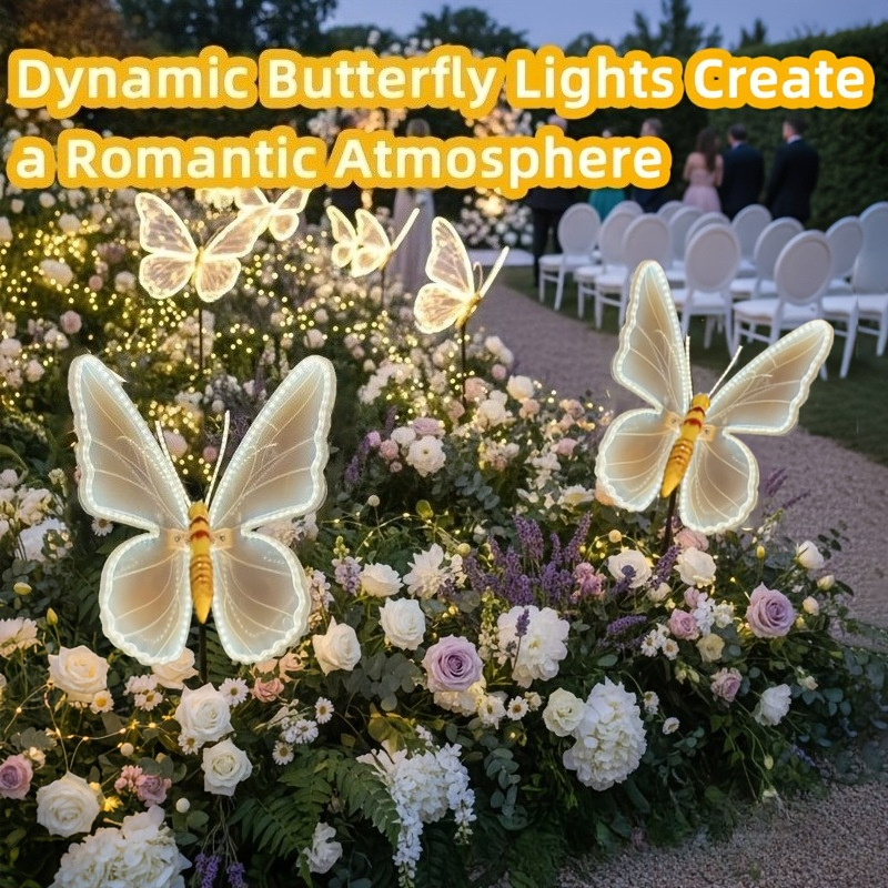LED Butterfly Lights Waterproo - огляд і ціна Outdoor Lighting Wedding Decor