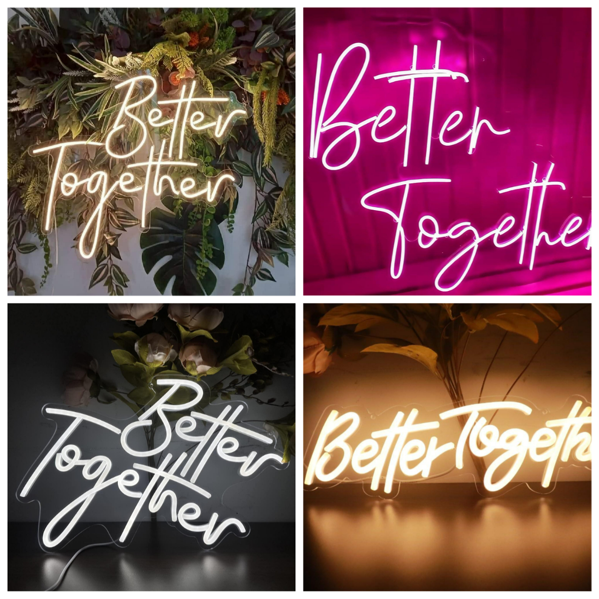 Better Together Neon Sign USB  - огляд і ціна Lighting Decor For Wedding