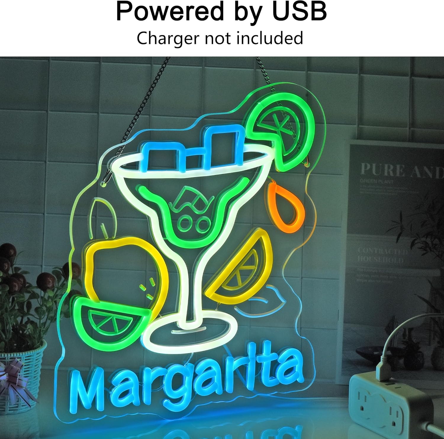 Margarita Neon Sign Wall Art D - огляд і ціна Wall Decor Lighting