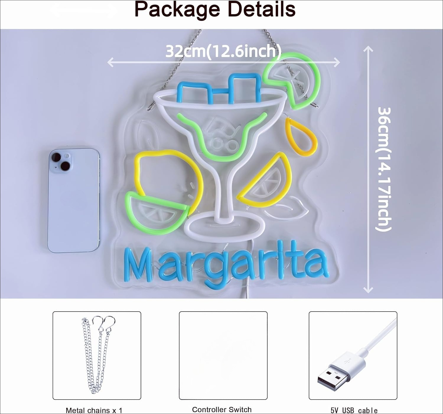 Margarita Neon Sign Wall Art D - огляд і ціна Wall Decor Lighting