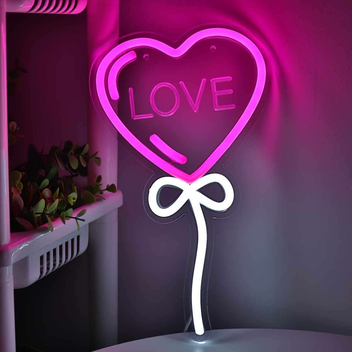 LOVE Heart Balloon Shape Pink  - огляд і ціна Bedroom Lighting Decor Ideas