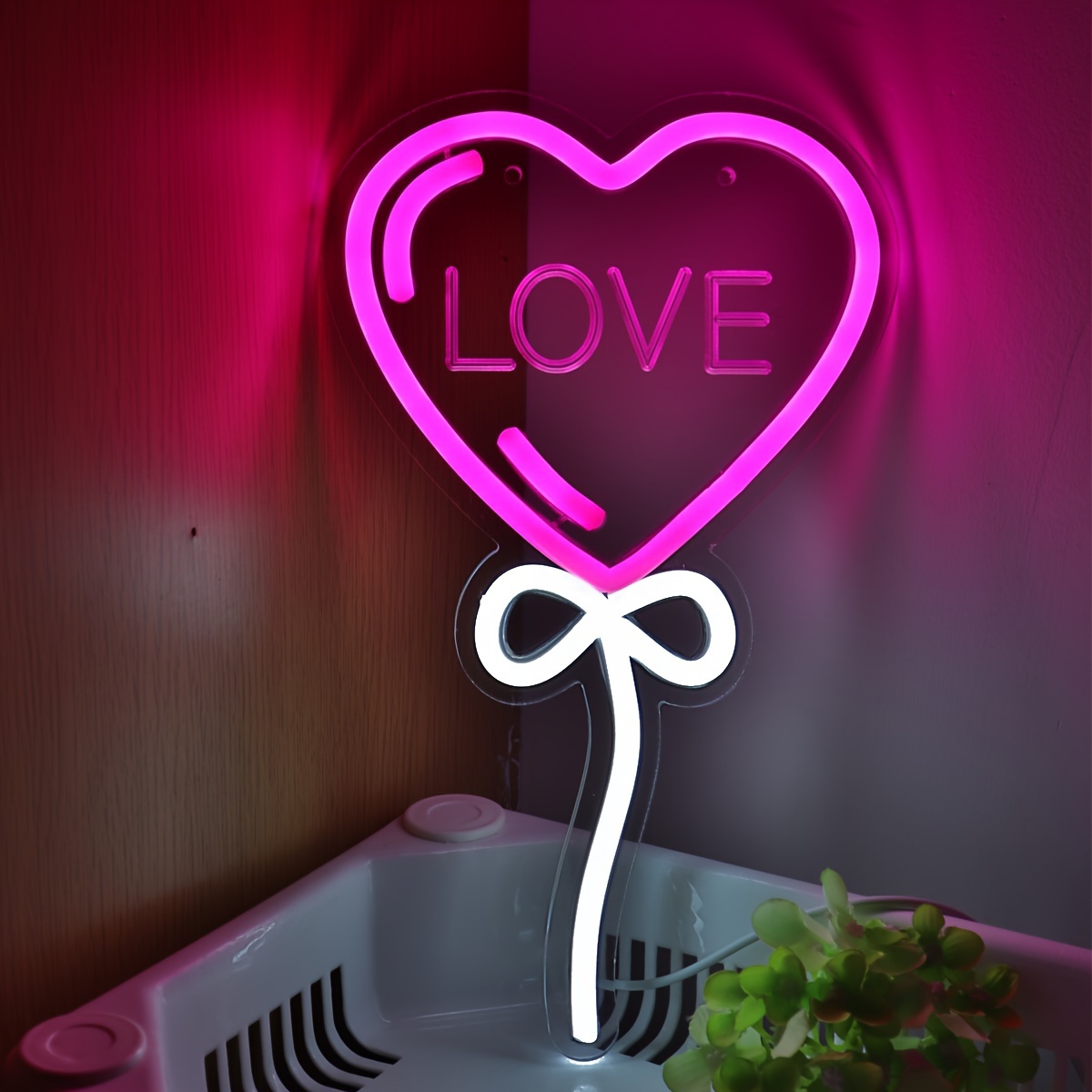 LOVE Heart Balloon Shape Pink  - огляд і ціна Bedroom Lighting Decor Ideas