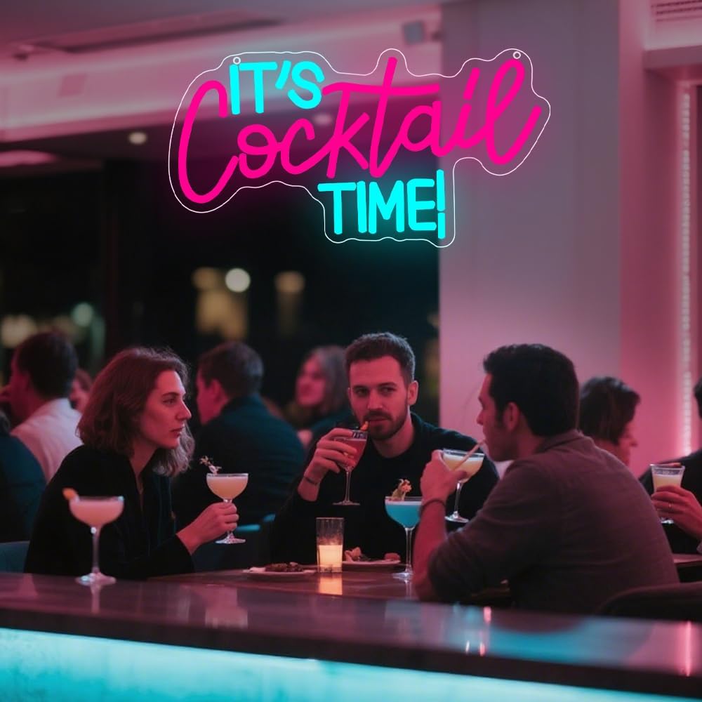Cocktails Neon Sign USB Powere - огляд і ціна Wall Decor Lighting