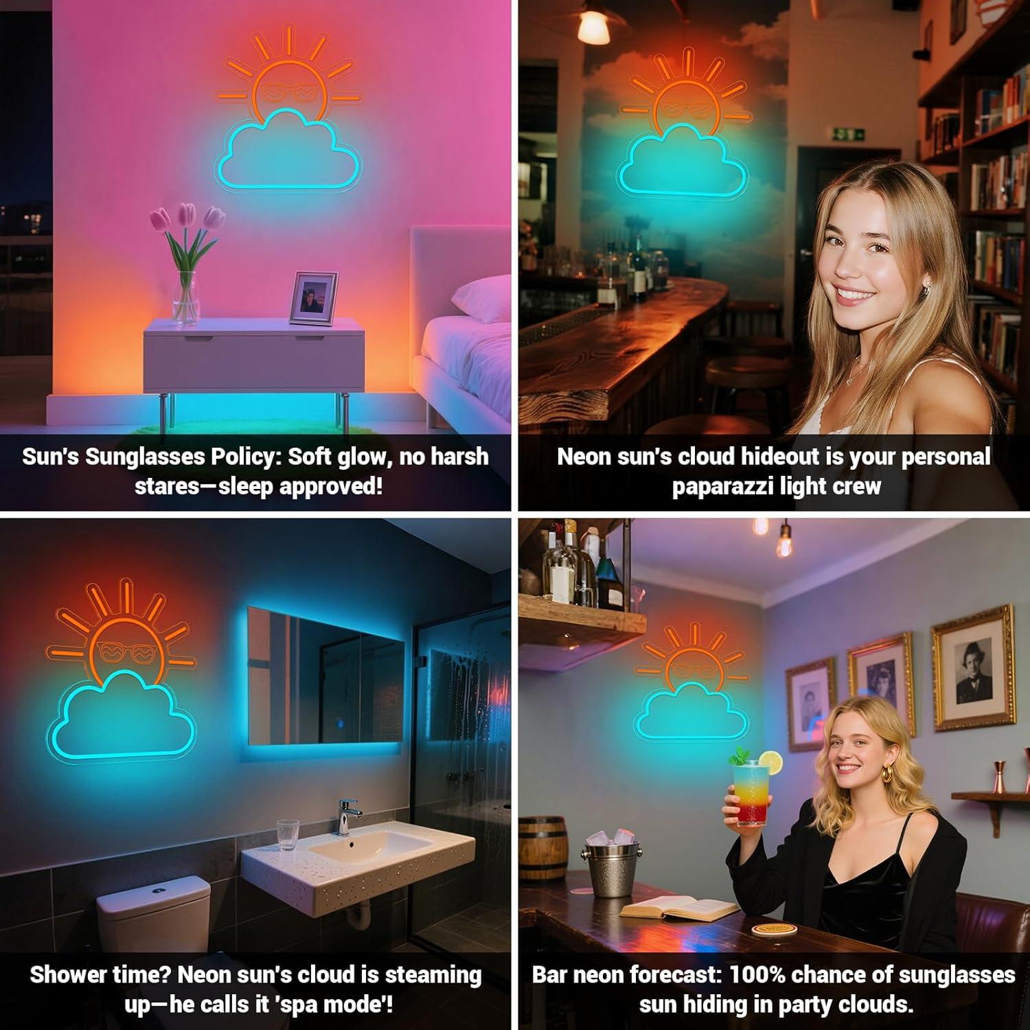 Sunrise Sunset Neon Sign USB P - огляд і ціна Wall Decor Lighting