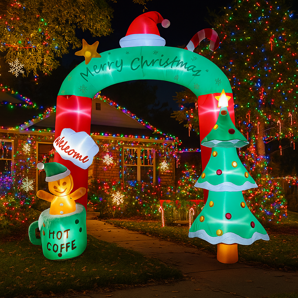 2.7M/8.8FT Inflatable Christma - огляд і ціна Lighting Tree Decor