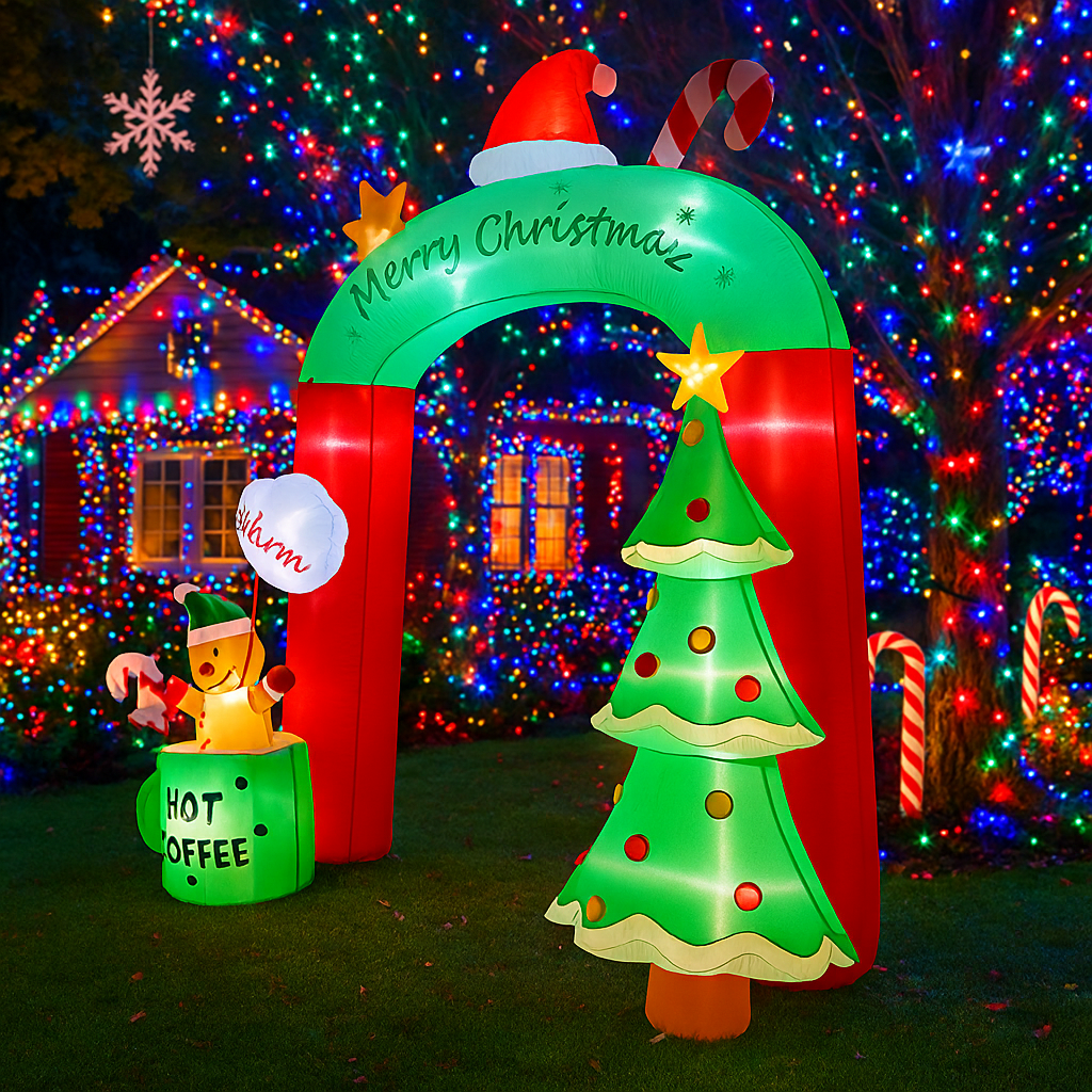 2.7M/8.8FT Inflatable Christma - огляд і ціна Lighting Tree Decor