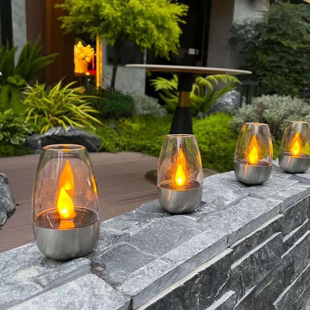LED Solar Candles Light Flamel - огляд і ціна Outdoor Lighting Wedding Decor