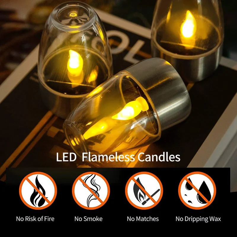 LED Solar Candles Light Flamel - огляд і ціна Outdoor Lighting Wedding Decor