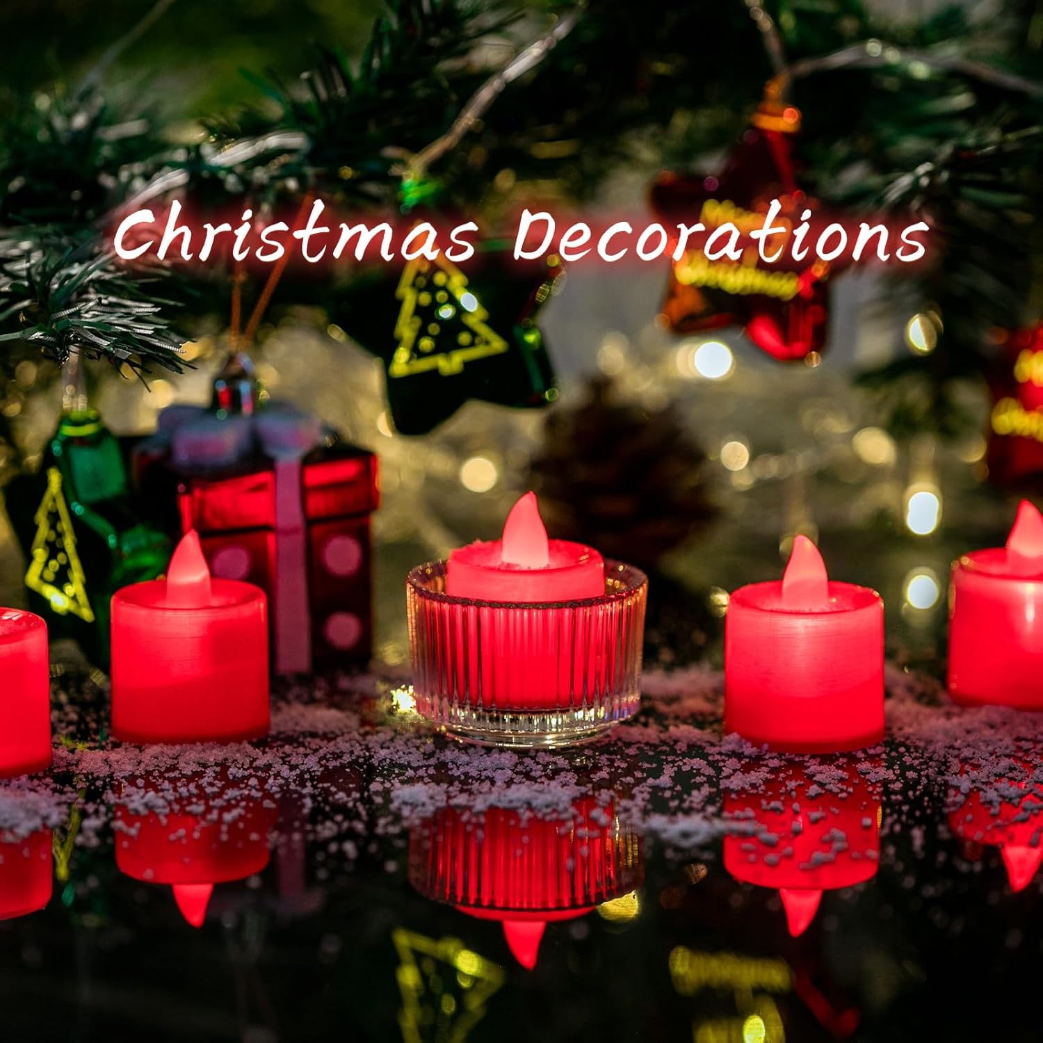 24 Pack Flickering Red LED Tea - огляд і ціна Decor Lighting Pack