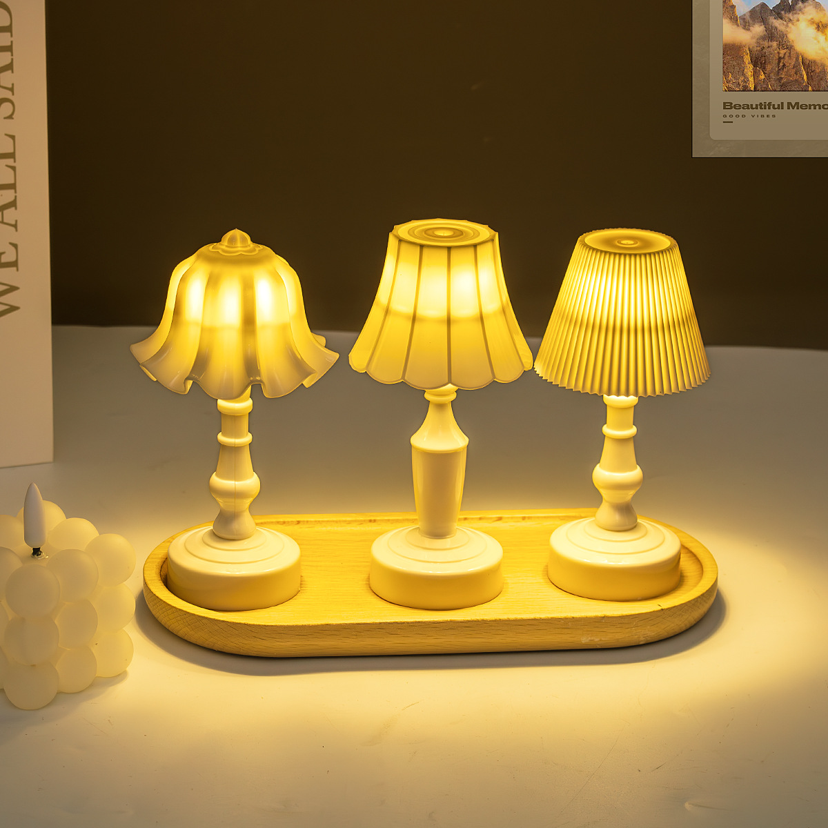 Vintage Candle Night Light Bed - огляд і ціна Vintage Lighting Decor