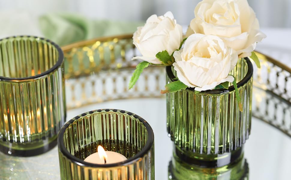8pcs Green Votive Candle Holde - огляд і ціна Lighting Decor For Wedding